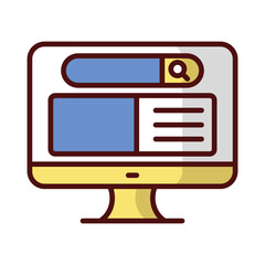 Website icon vector, stock illustration