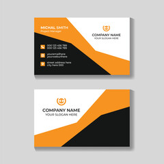 Professional corporate creative modern business card design template