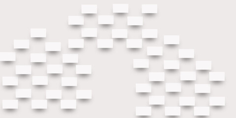 Abstract white geometric overlapping square pattern, design of technology background with shadow. Vector illustration. You can use for adding, poster, design artwork, template, banner, wallpaper.
