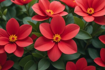 Obraz na płótnie Canvas Close up of Red Flower Petals