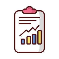 Business Report icon vector, stock illustration