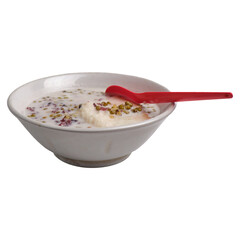 Green bean porridge on an isolated transparent background