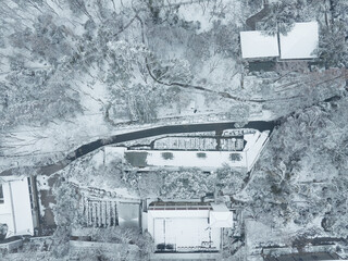 Snow scenery of Wuhan Snake Mountain Park