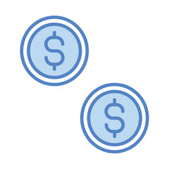 Dollar icon vector, stock illustration