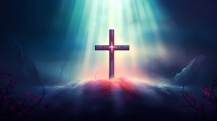 The Holy Cross symbolizes the death and resurrection of Jesus Christ