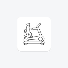 Exercise icon, physical, activity, movement, fitness thinline icon, editable vector icon, pixel perfect, illustrator ai file