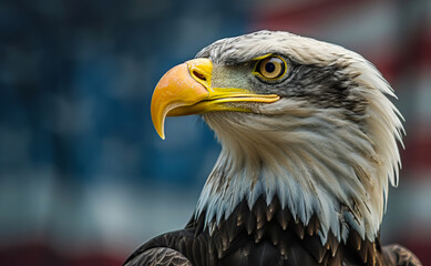 Obraz premium american bald eagle portrait