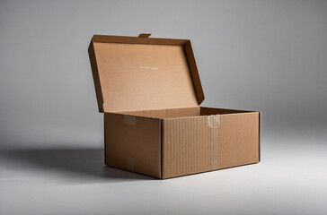open cardboard box