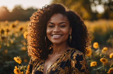 portrait of a girl in the nature summer	