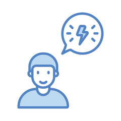 Energy icon vector, stock illustration