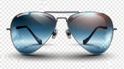 Aviator sunglasses arrangement on transparent background.png format.  - obrazy, fototapety, plakaty