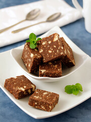 Nougat of chocolate cookies.