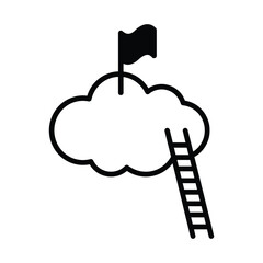 Achievement icon vector, stock illustration