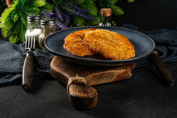 Crispy potato pancakes.