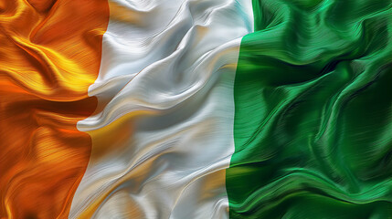 Irish flag. Generative Ai.