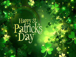 St patrick day background. Generative Ai.