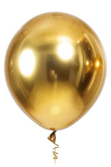 gold balloon on transparent background, Png format.