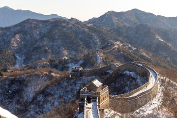 Great Wall of China, Mutianyu (or Mu tian yu) section near Beijing city, China.