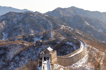 Great Wall of China, Mutianyu (or Mu tian yu) section near Beijing city, China.