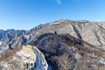 Great Wall of China, Mutianyu (or Mu tian yu) section near Beijing city, China.