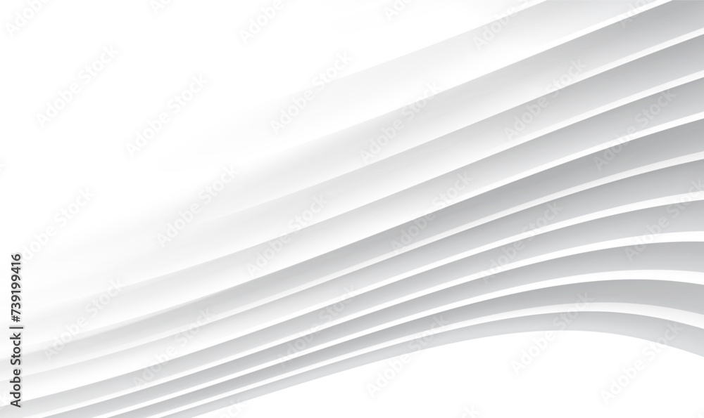 Poster white architecture circular background. modern building design. abstract curved shapes. white busine