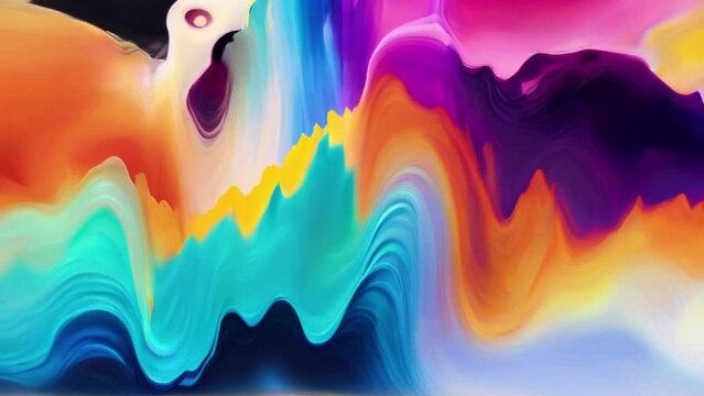 Visual  Shifting Spectral Colors Create a Captivating Background Motion