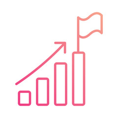 Statistics icon vector, stock illustration