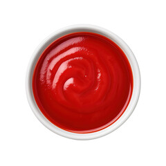 spicy chilly tomato ketchup, isolated on transparent background, png, Clipping Path