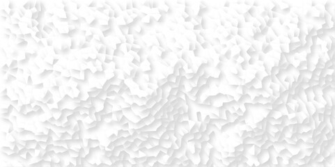  Abstract white paper cut shadows background realistic crumpled paper decoration textured with multi tiles mosaic seamless pattern. Quartz cream white Broken Stained Glass.3d shapes.