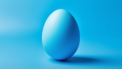 blue easter egg on a blue background