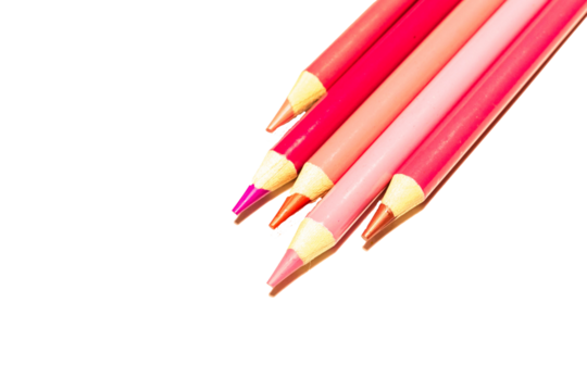 Pinke Buntstifte Grafikvorlage 