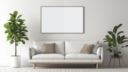 interior of a room with a chair, Modern Living room, modern scandinavian living room