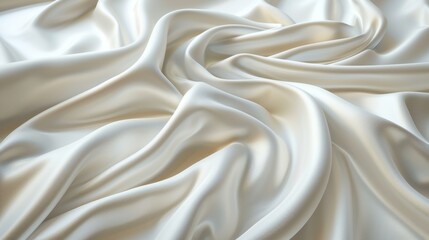 Obraz premium Detailed macro close up of white cloth fiber showing fabric microstructure texture background