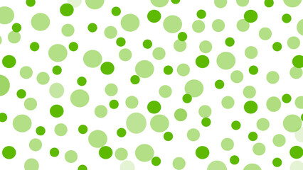 White seamless pattern with green drops