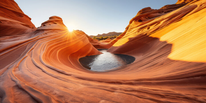 Sandstone Serenity: A Majestic Desert Landscape of Arizona's Red Canyon