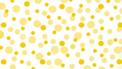 White seamless pattern with yellow drops