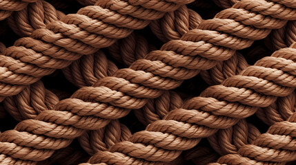 Fototapeta premium Many colorful ropes intertwined with each other