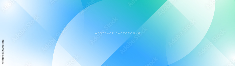 Poster Abstract white and blue geometric curve background. Modern minimal trendy shiny lines pattern. Vector illustration