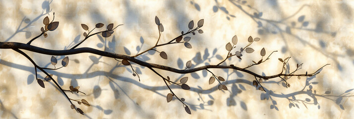 Springs First Whisper, Branches Blossoming into Life, Against a Backdrop of Snows Last Breath