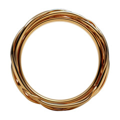 golden circle isolated in transparent background - obrazy, fototapety, plakaty