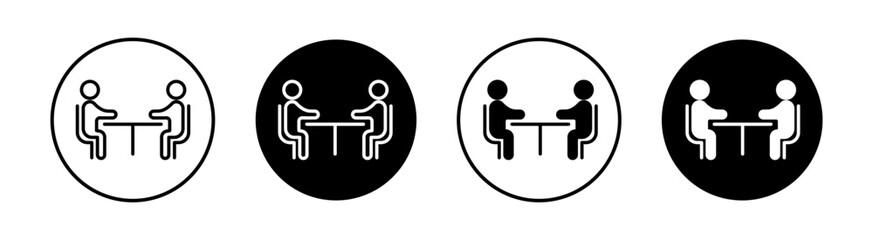 Cafeteria vector line icon illustration.