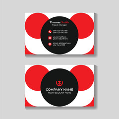 Clean professional modern business card design template, visiting card