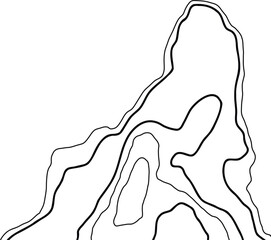 Topographic Map Lines