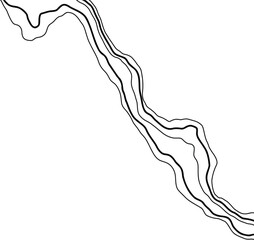 Topographic Map Lines