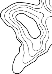 Topographic Map Lines