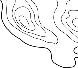 Topographic Map Lines