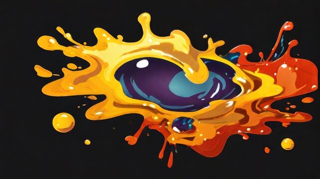 abstract paint explode illustration 