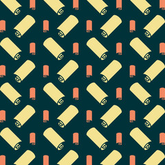 Fabric roll trendy repeating pattern beautiful blue background vector illustration