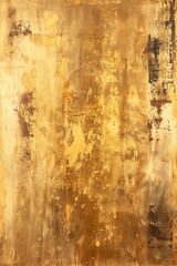 Abstract acrylic painting in golden and black for background. Generative AI.