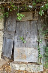 old wooden door